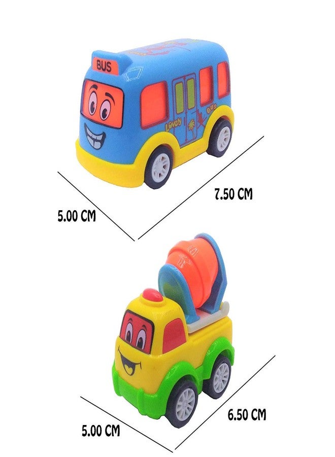 Storio Unbreakable Pull Back Vehicles| Push And Go Crawling Toy For Kids & Children, Power Friction Cars For 3+ Years Old Boys|Girls - Set Of 7,Multicolor - Image 2